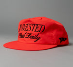 Load image into Gallery viewer, FIRE RED Invested &quot;Paid Daily&quot; Nylon Snapback Hat
