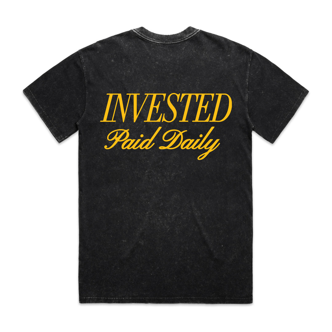 PAID DAILY Stone Wash Tee